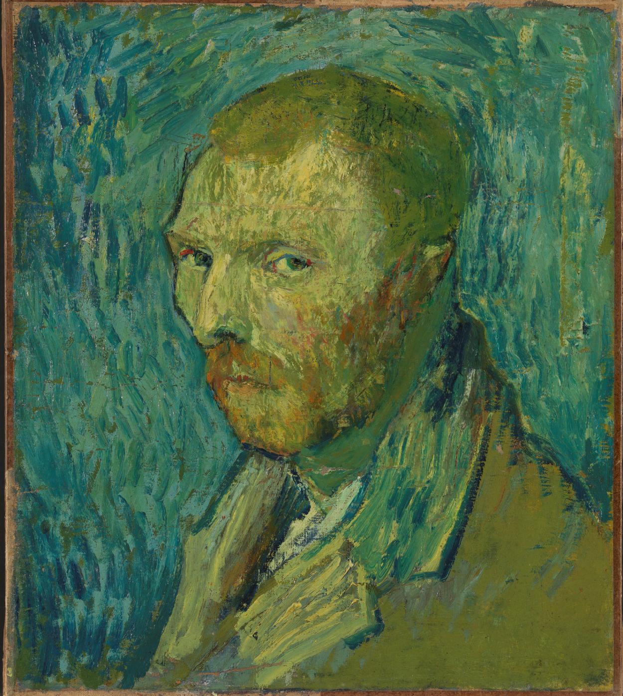 Vincent van Gogh, «Selvportrett», 1889 Maleri, selvportrett av VIncent van Gogh