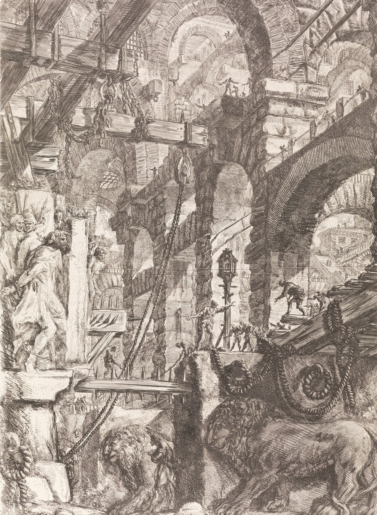 Giovanni Battista Piranesi, "The Lion Bas Reliefs", 1745/ 1760–1775