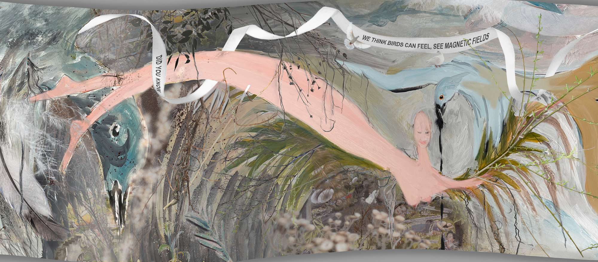 Laure Prouvost, #Untitled (Floating tapestry)", 2022